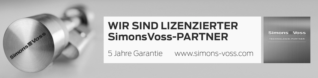 Logo SimonsVoss – Hersteller für digitale Schließsysteme