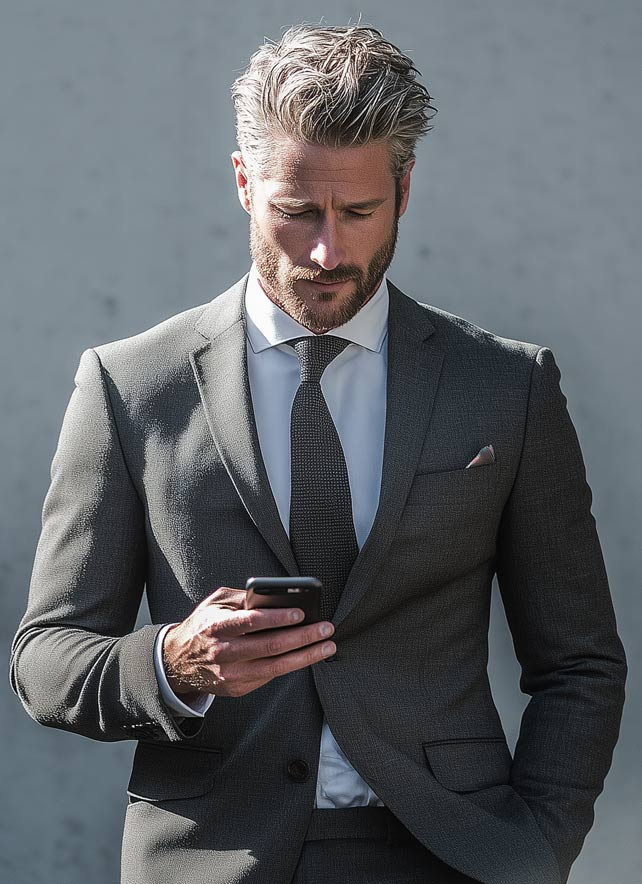 Person nutzt digitales Zutrittssystem