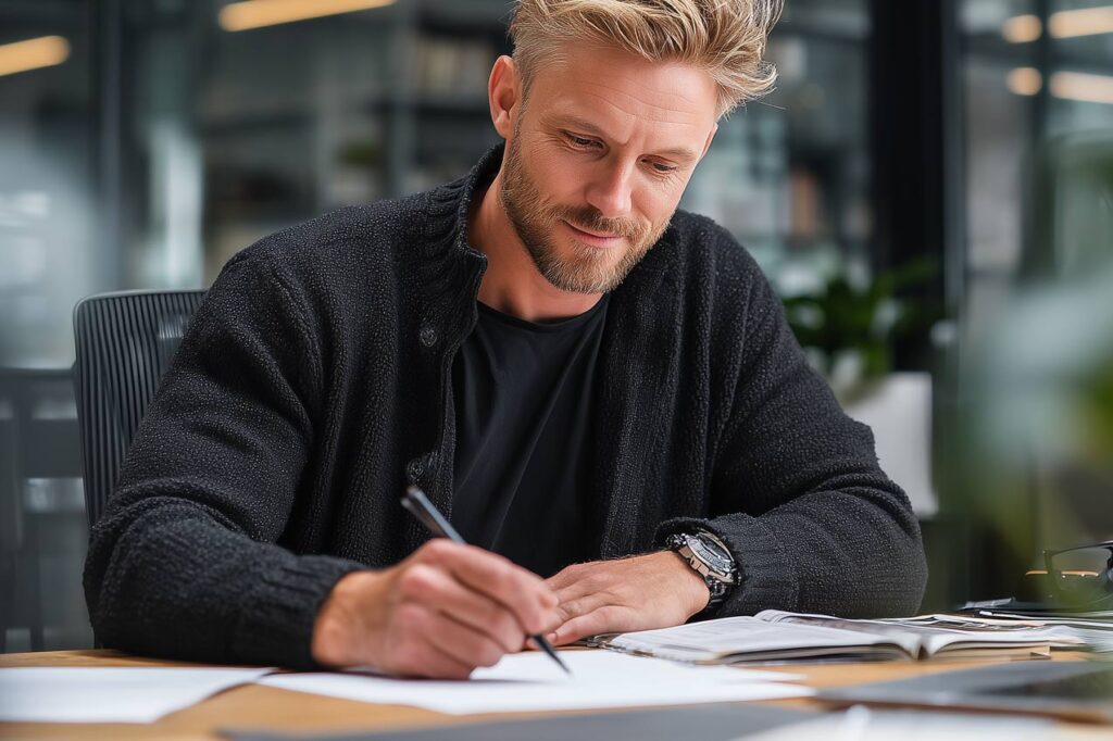 Verträge sicher im Tresor aufbewahrt